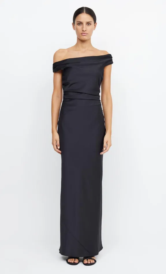 Women ETERNITY OFF SHOULDER MAXI 8211 BLACK Bec Bridge Prom Dresses