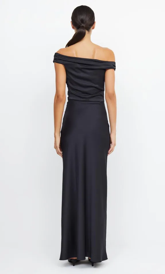 Women ETERNITY OFF SHOULDER MAXI 8211 BLACK Bec Bridge Prom Dresses
