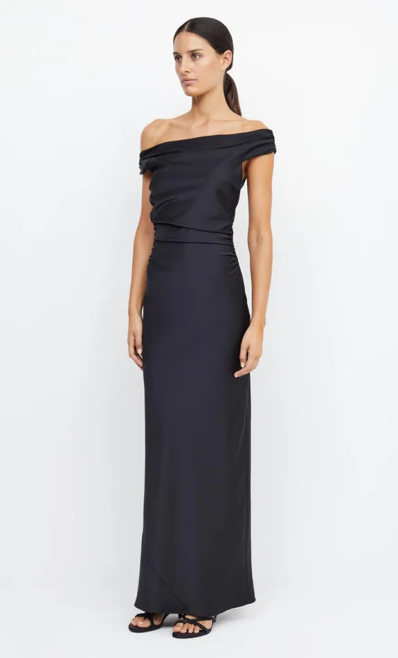 Women ETERNITY OFF SHOULDER MAXI 8211 BLACK Bec Bridge Prom Dresses