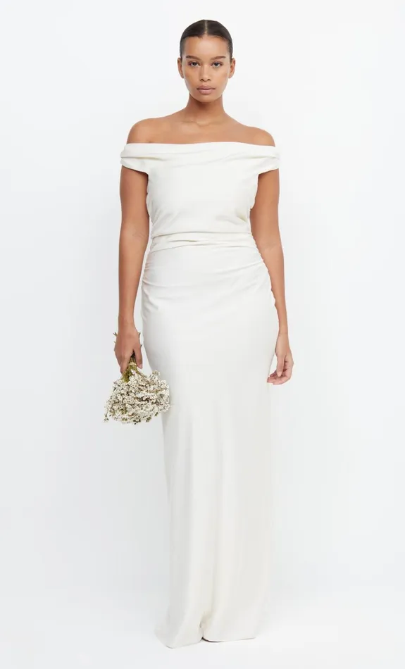 Women ETERNITY OFF SHOULDER MAXI 8211 CREAM Bec Bridge Maxi Dresses
