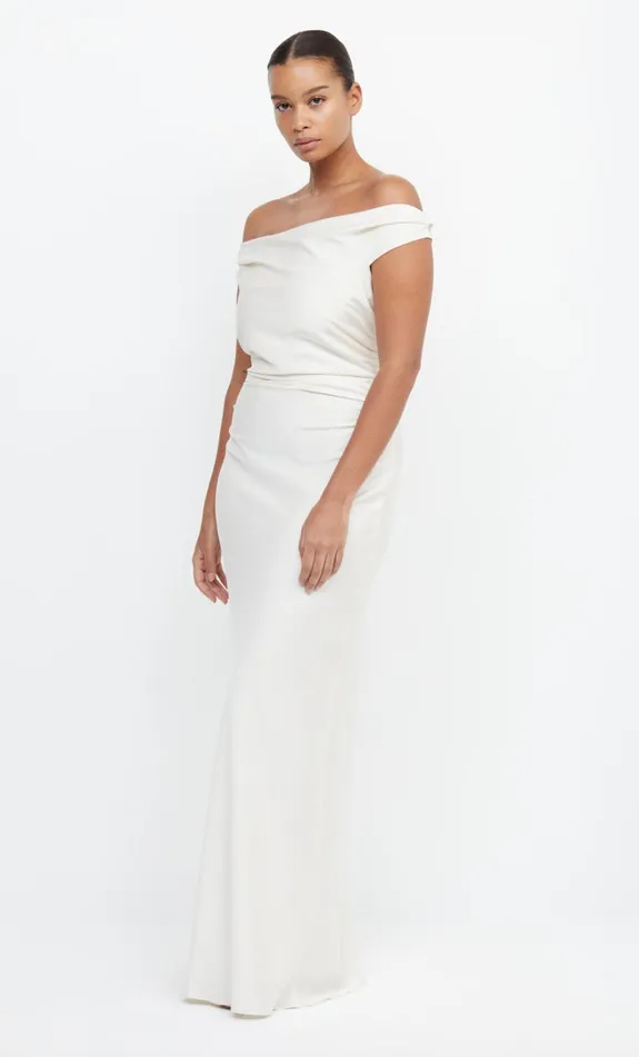 Women ETERNITY OFF SHOULDER MAXI 8211 CREAM Bec Bridge Maxi Dresses