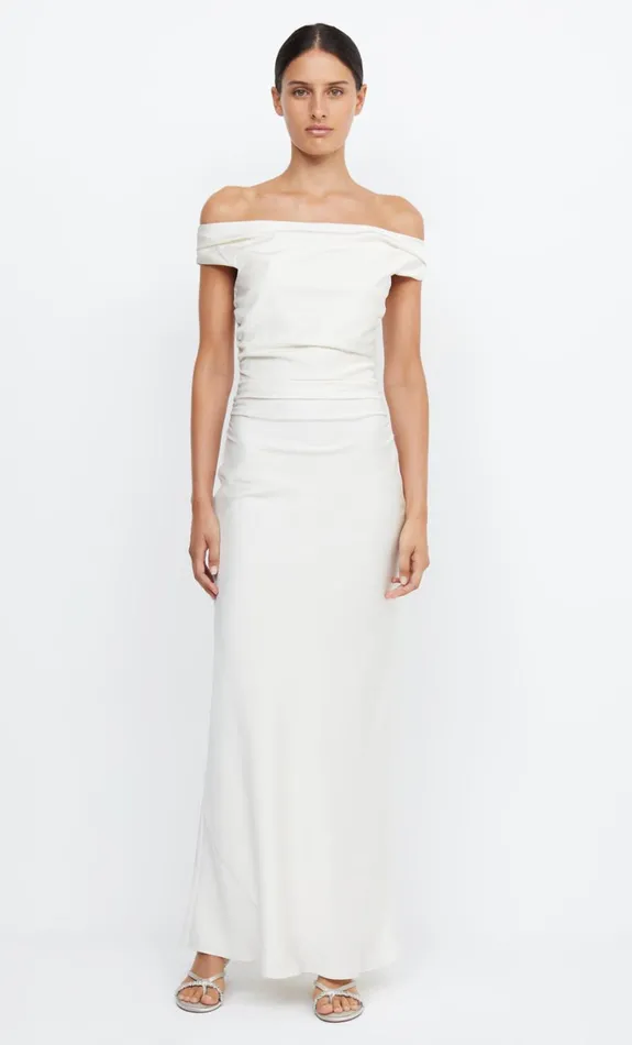 Women ETERNITY OFF SHOULDER MAXI 8211 CREAM Bec Bridge Maxi Dresses