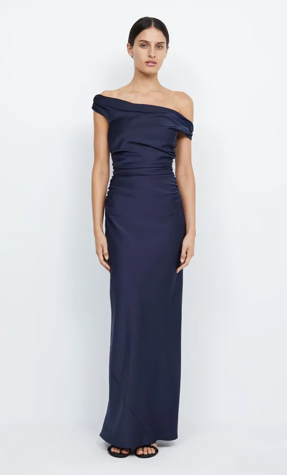 Women ETERNITY OFF SHOULDER MAXI 8211 INK Bec Bridge Prom Dresses