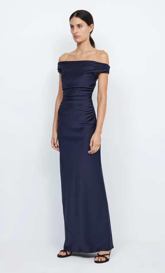 Women ETERNITY OFF SHOULDER MAXI 8211 INK Bec Bridge Prom Dresses