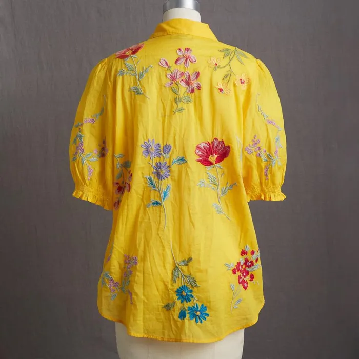 Women Evangelina Smocked Shirt Sunshine Sundance Catalog Tops Women Evangelina Smocked Shirt Sunshine Sundance Catalog Tops