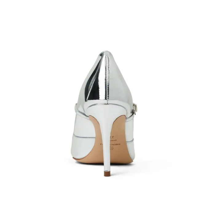 Women Evening Bruno Magli Prima Pump Silver Metallic