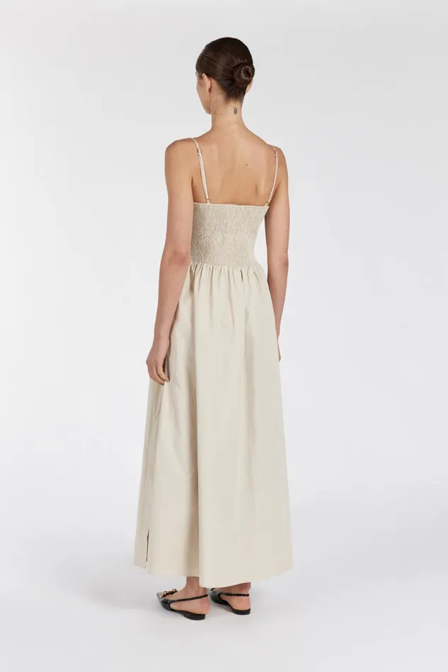Women Event Dresses DISSH MILANO STONE COTTON MIDI DRESS