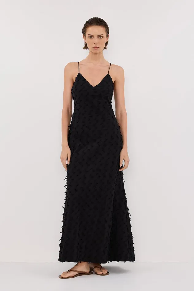 Women Event Dresses DISSH PALOMA BLACK BIAS SLIP DRESS