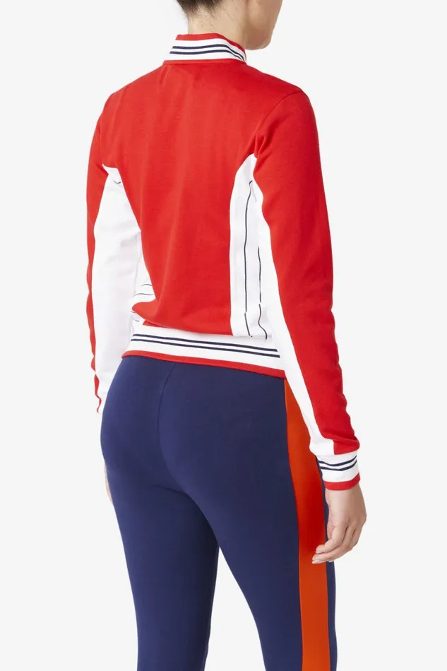 Women Fila Jackets and Outerwear Settanta Ii Jacket Red White Fila Navy Women Fila Jackets and Outerwear Settanta Ii Jacket Red White Fila Navy