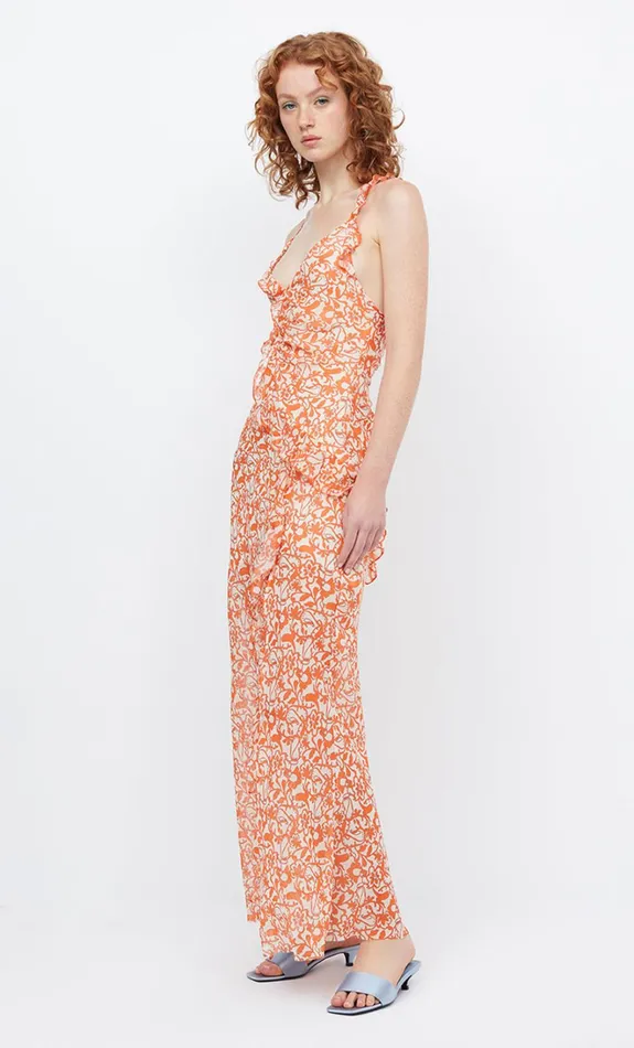 Women FIREFLY FRILL MAXI DRESS 8211 FIESTA FLORAL Bec Bridge Wedding Guest