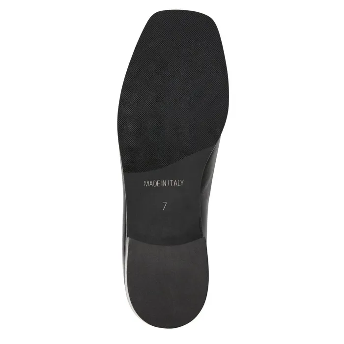 Women Flats and Loafers Bruno Magli Natalie Square Toe LoaferBlack Leather