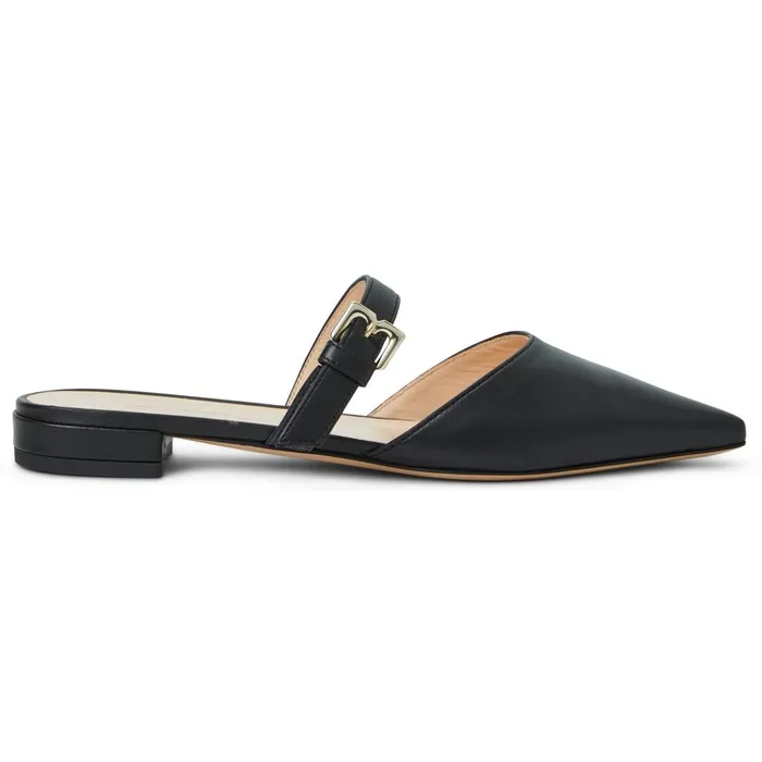 Women Flats and Loafers Bruno Magli PASHA Mule BLACK