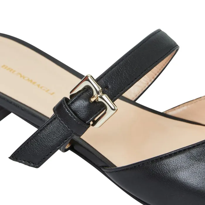 Women Flats and Loafers Bruno Magli PASHA Mule BLACK