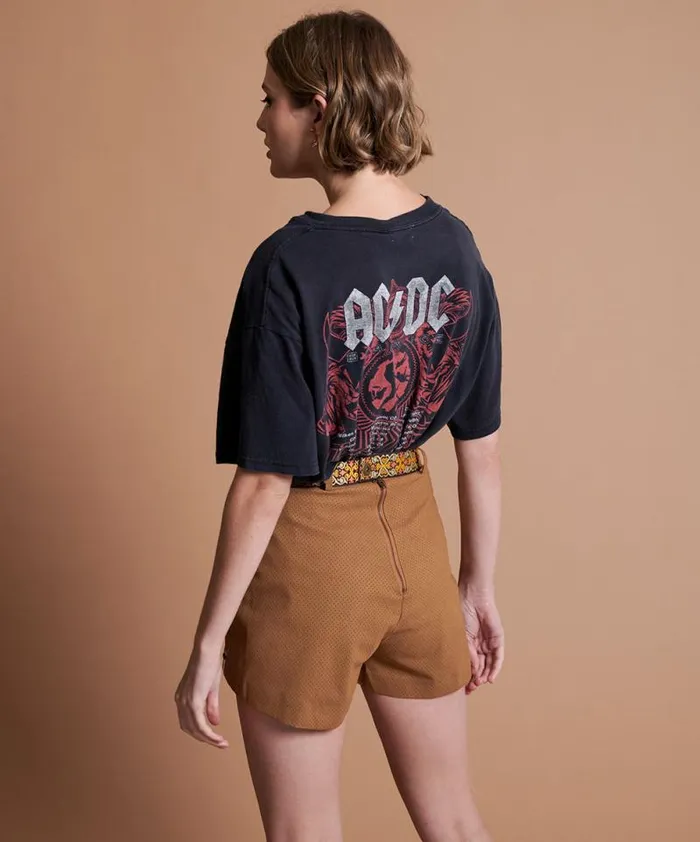 Women FLEETWOOD VEGAN LEATHER SHORTS One Teaspoon Bottoms Women FLEETWOOD VEGAN LEATHER SHORTS One Teaspoon Bottoms