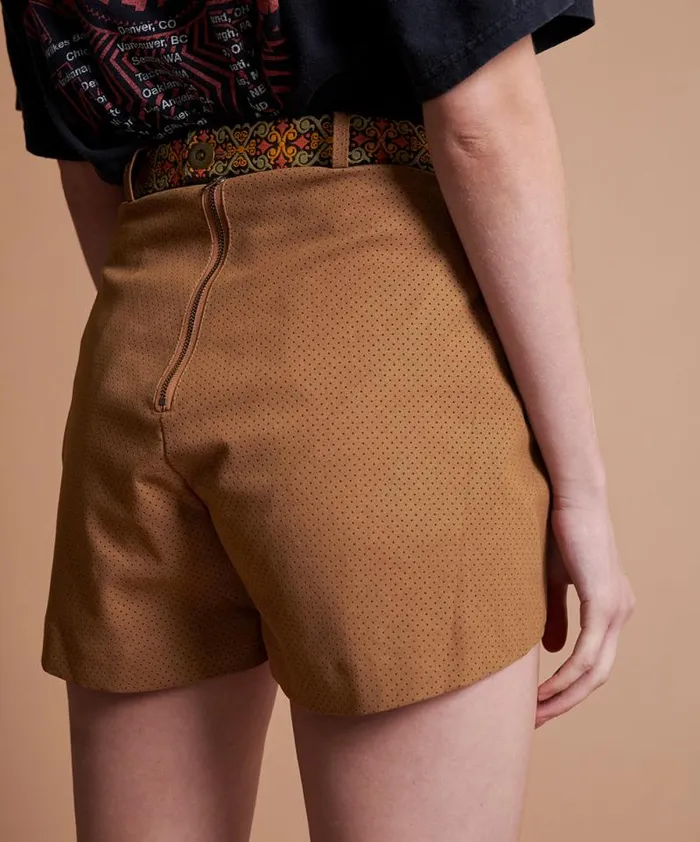 Women FLEETWOOD VEGAN LEATHER SHORTS One Teaspoon Bottoms Women FLEETWOOD VEGAN LEATHER SHORTS One Teaspoon Bottoms