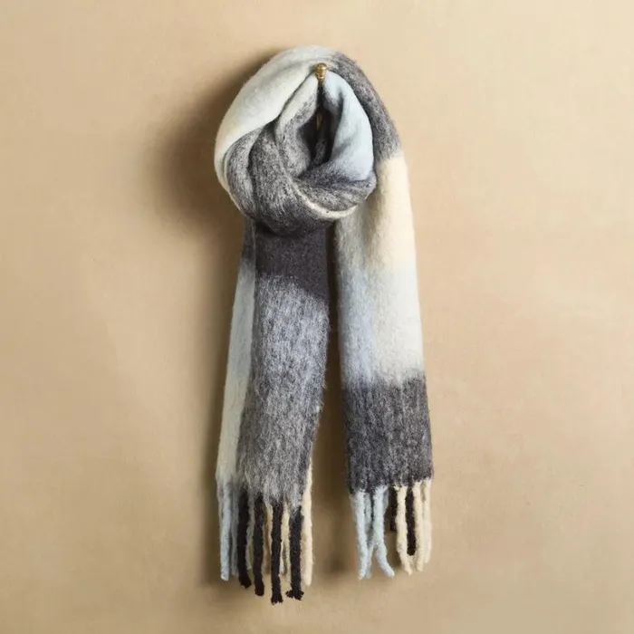 Women Gertie Scarf Black Cream Sundance Catalog Scarves and Gloves Women Gertie Scarf Black Cream Sundance Catalog Scarves and Gloves