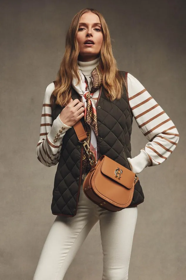 Women Gilets Holland Cooper Adlestrop Gilet Dark Olive