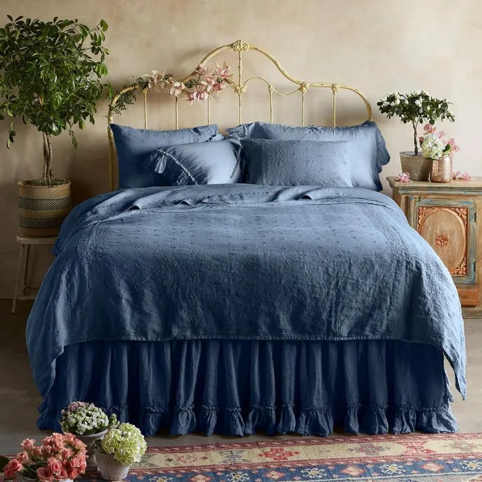Women Gossamer Linen Embroidery Duvet Midnight Sundance Catalog Bedding and Bath Women Gossamer Linen Embroidery Duvet Midnight Sundance Catalog Bedding and Bath