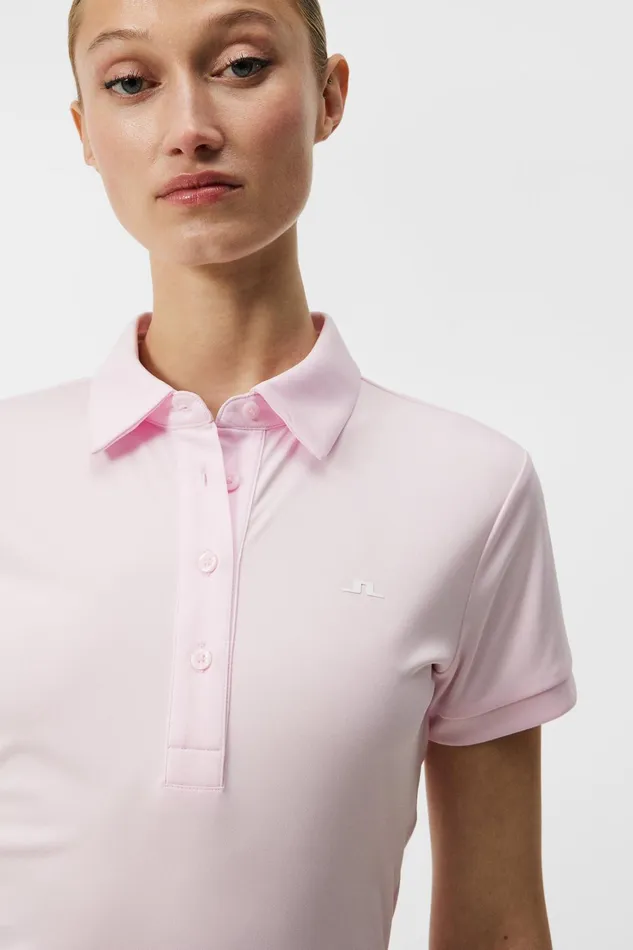Women Hailey Polo Cherry Blossom JLindeberg Polo Shirts Women Hailey Polo Cherry Blossom JLindeberg Polo Shirts