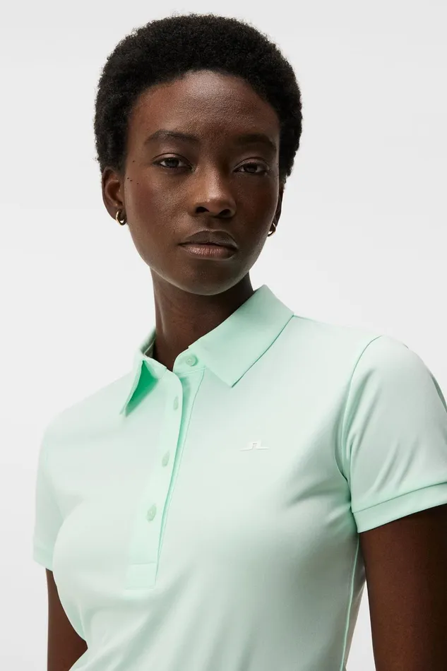 Women Hailey Polo Honeydew JLindeberg Polo Shirts Women Hailey Polo Honeydew JLindeberg Polo Shirts