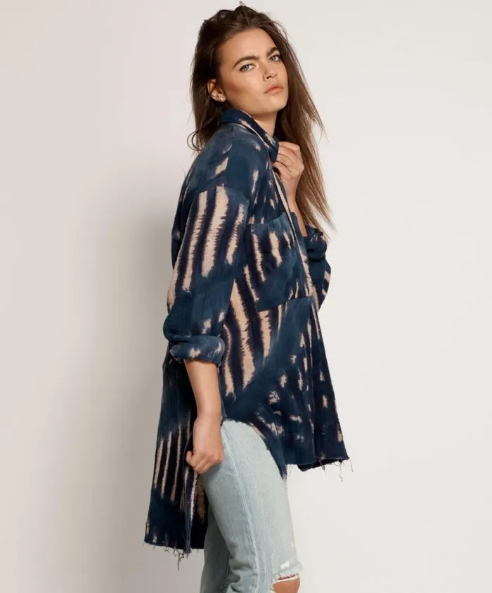 Women HAND TIE DYE SANTORINI SHIRT One Teaspoon Shirts Women HAND TIE DYE SANTORINI SHIRT One Teaspoon Shirts