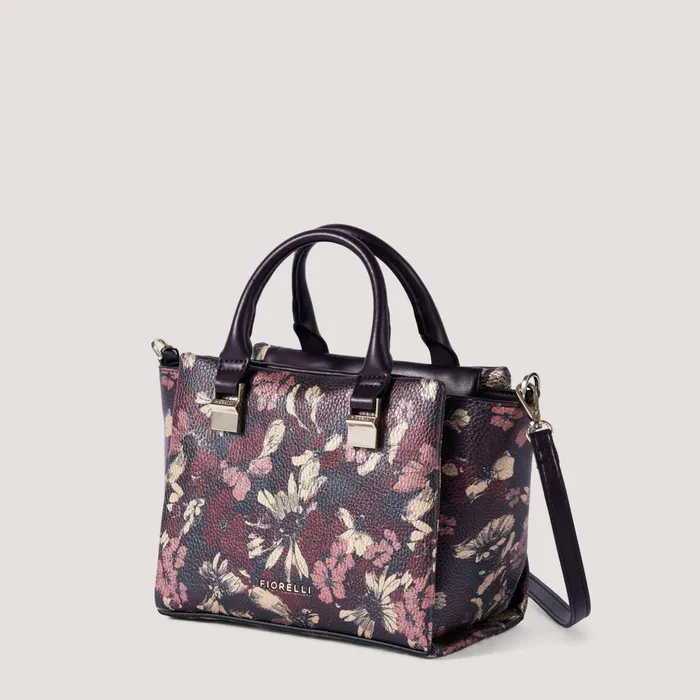 Women Harper Mini Crossbody Bag Metallic Floral Print Fiorelli Grab Bags