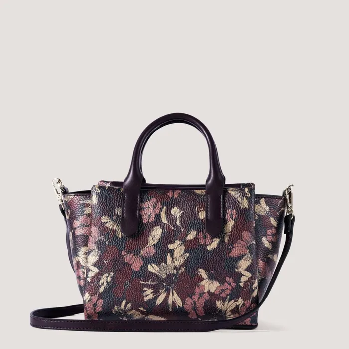 Women Harper Mini Crossbody Bag Metallic Floral Print Fiorelli Grab Bags