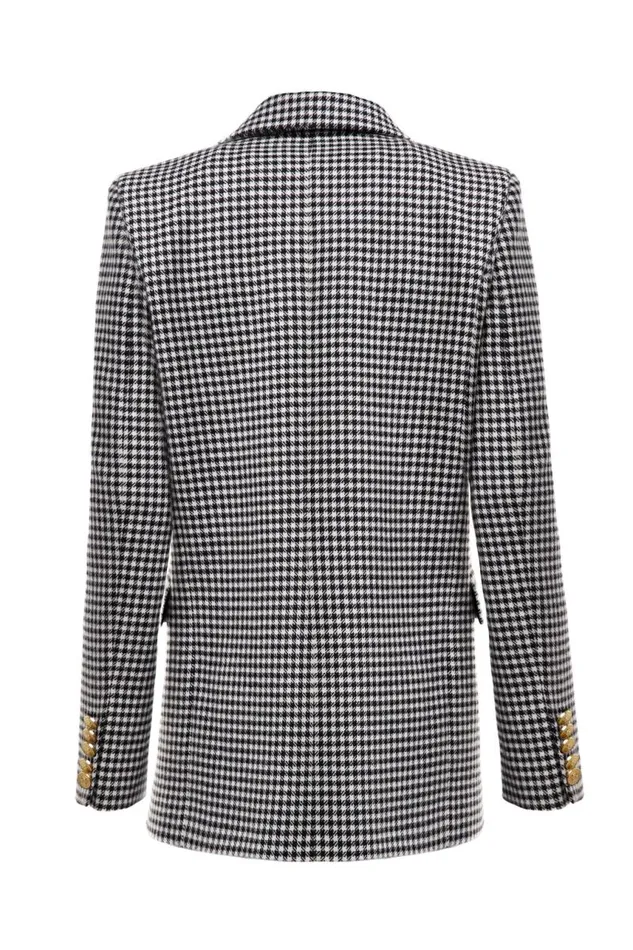 Women In Stock Tailoring Holland Cooper Belgravia Blazer Black and White Puppy Tooth
