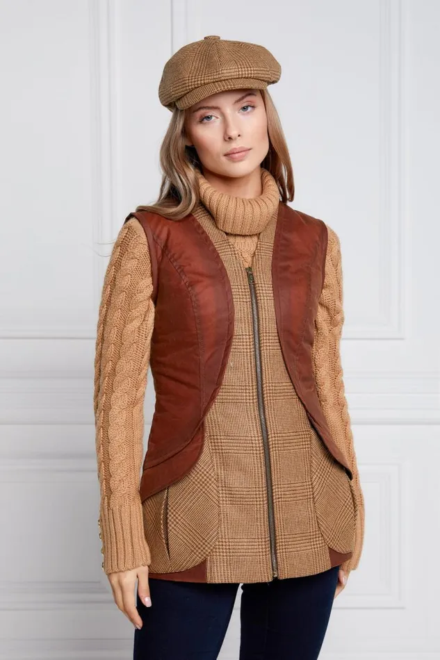 Women In Stock Tailoring Holland Cooper Field Vest Tawny