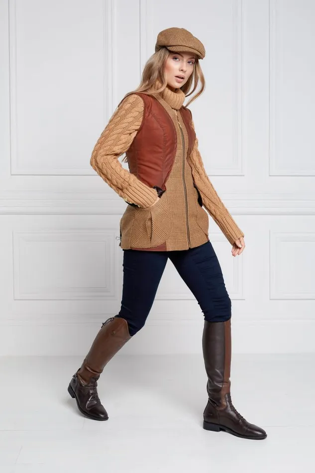 Women In Stock Tailoring Holland Cooper Field Vest Tawny