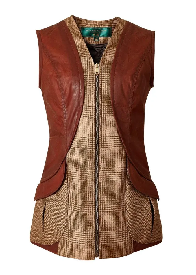 Women In Stock Tailoring Holland Cooper Field Vest Tawny