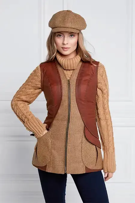 Women In Stock Tailoring Holland Cooper Field Vest Tawny