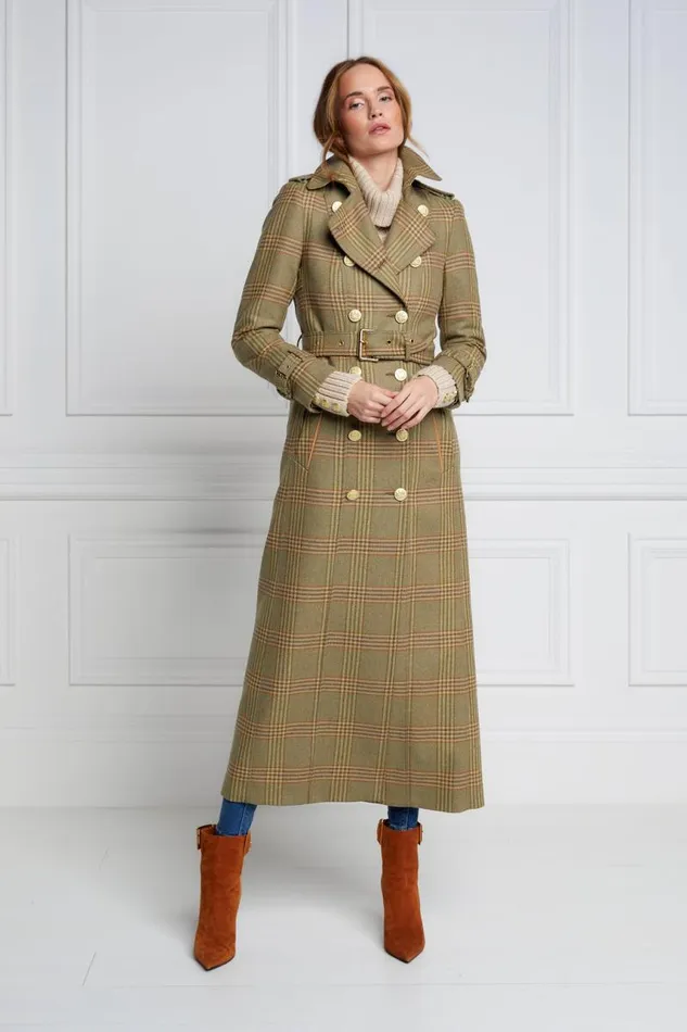Women In Stock Tailoring Holland Cooper Full Length Marlborough Trench Coat Leveret