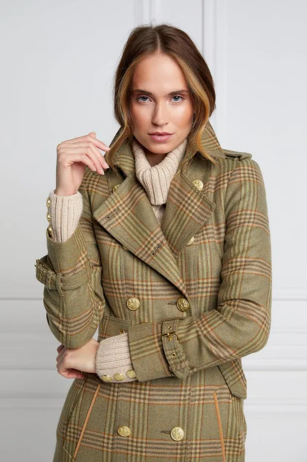 Women In Stock Tailoring Holland Cooper Full Length Marlborough Trench Coat Leveret