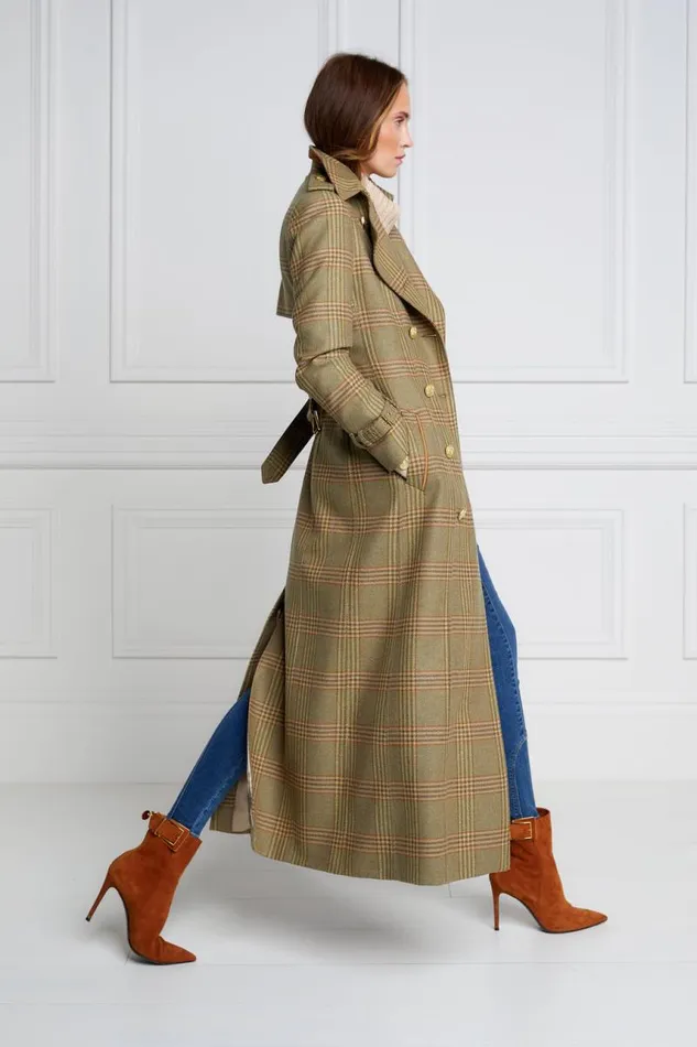 Women In Stock Tailoring Holland Cooper Full Length Marlborough Trench Coat Leveret