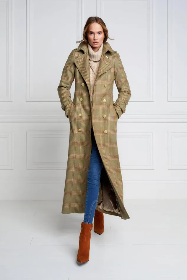Women In Stock Tailoring Holland Cooper Full Length Marlborough Trench Coat Leveret