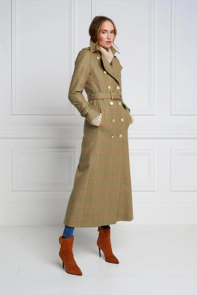 Women In Stock Tailoring Holland Cooper Full Length Marlborough Trench Coat Leveret