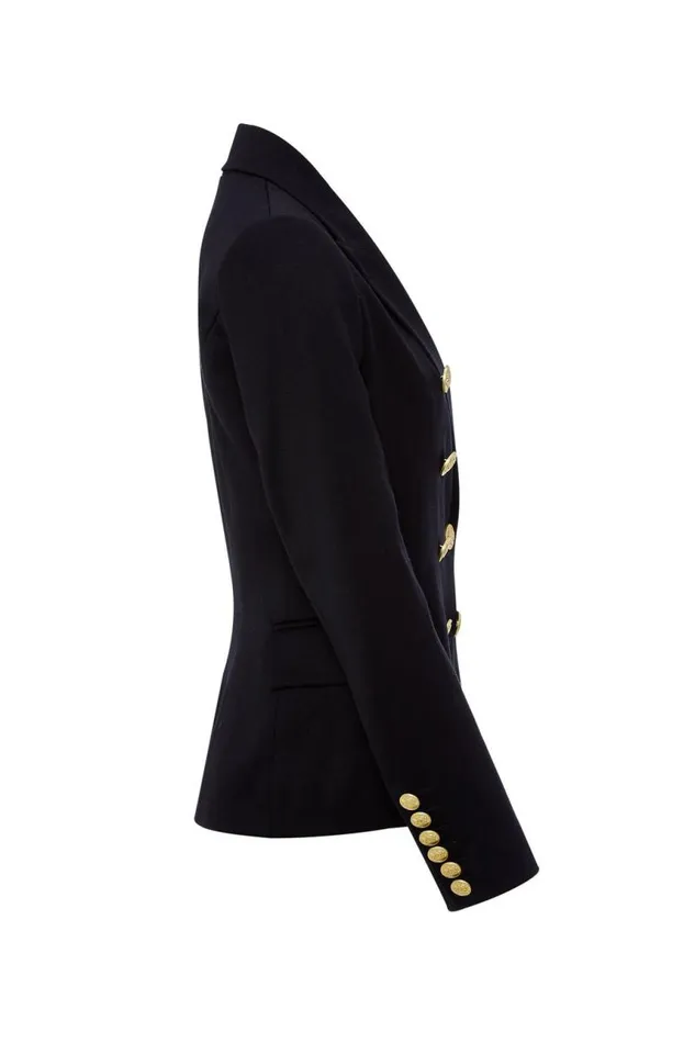 Women In Stock Tailoring Holland Cooper Knightsbridge Blazer Black Barathea
