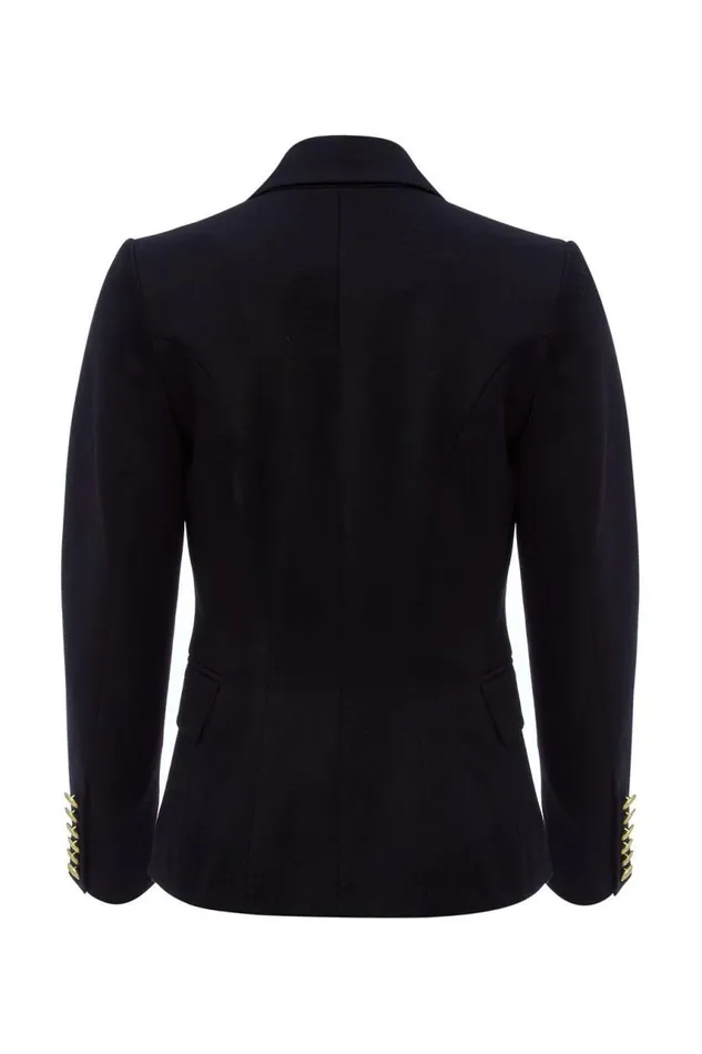 Women In Stock Tailoring Holland Cooper Knightsbridge Blazer Black Barathea
