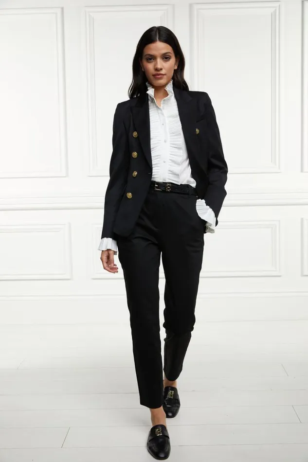 Women In Stock Tailoring Holland Cooper Knightsbridge Blazer Black Barathea