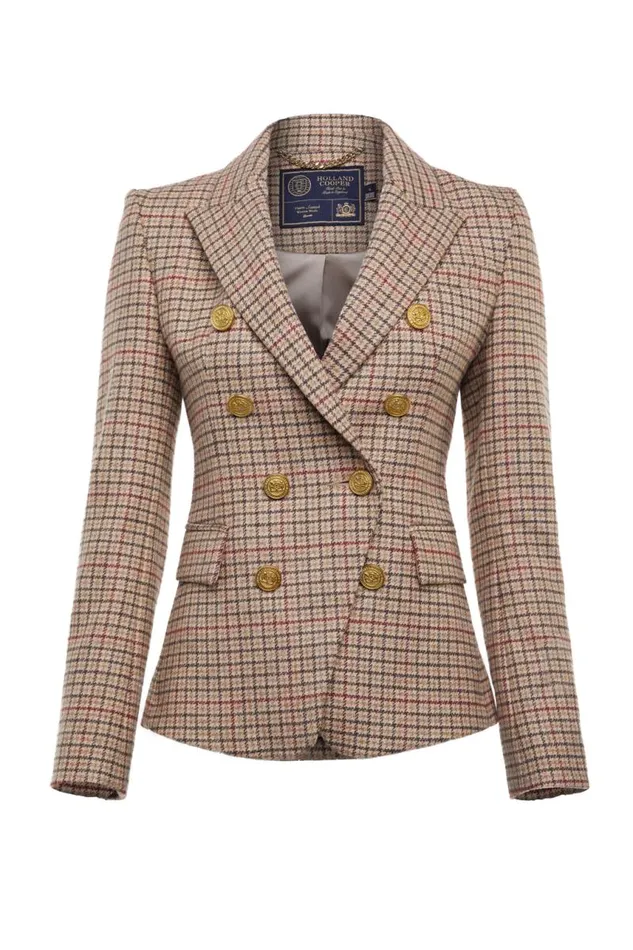 Women In Stock Tailoring Holland Cooper Knightsbridge Blazer Charlton Tweed