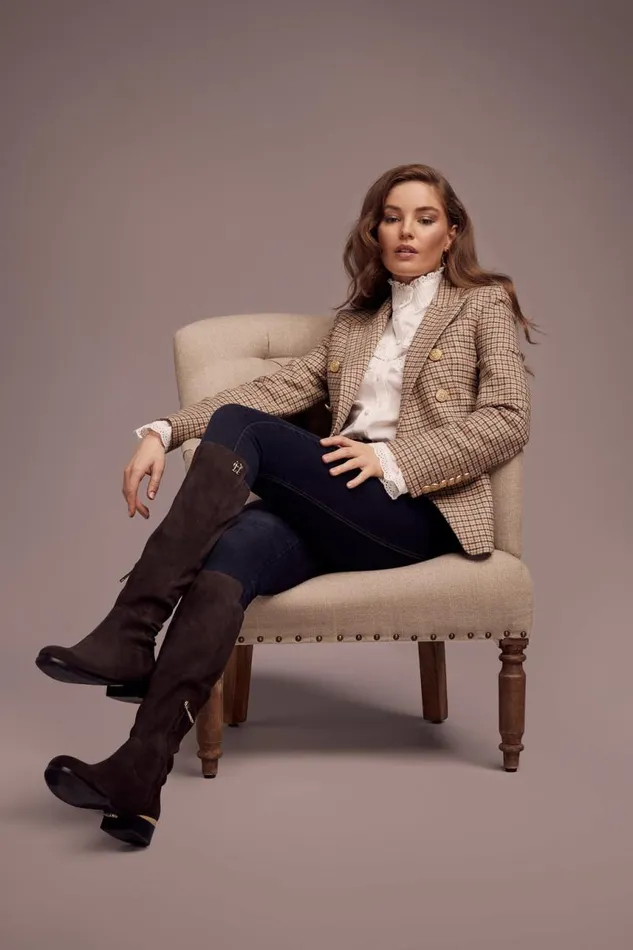 Women In Stock Tailoring Holland Cooper Knightsbridge Blazer Charlton Tweed