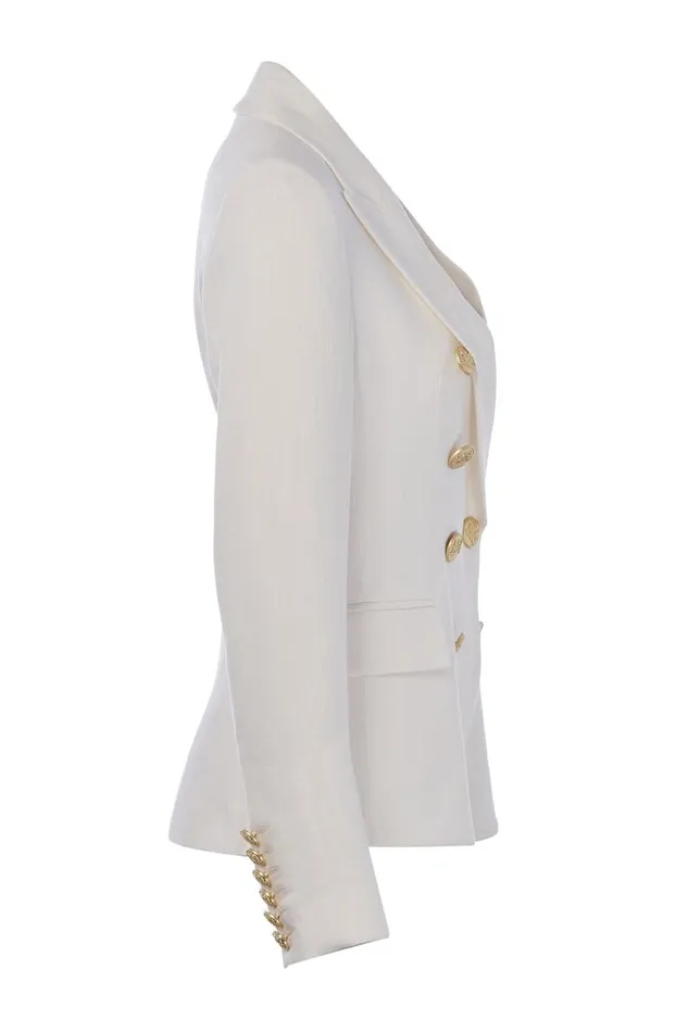 Women In Stock Tailoring Holland Cooper Knightsbridge Blazer Oyster Linen