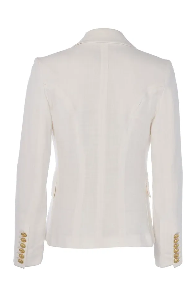 Women In Stock Tailoring Holland Cooper Knightsbridge Blazer Oyster Linen