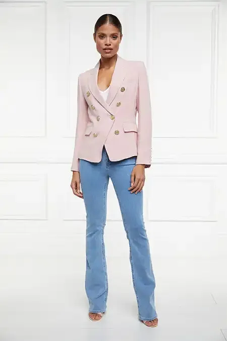 Women In Stock Tailoring Holland Cooper Knightsbridge Blazer Pink Linen
