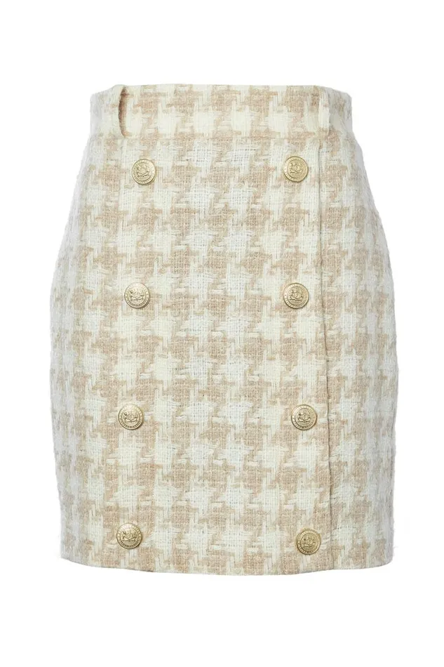 Women In Stock Tailoring Holland Cooper Knightsbridge Skirt Camel Houndstooth Women In Stock Tailoring Holland Cooper Knightsbridge Skirt Camel Houndstooth