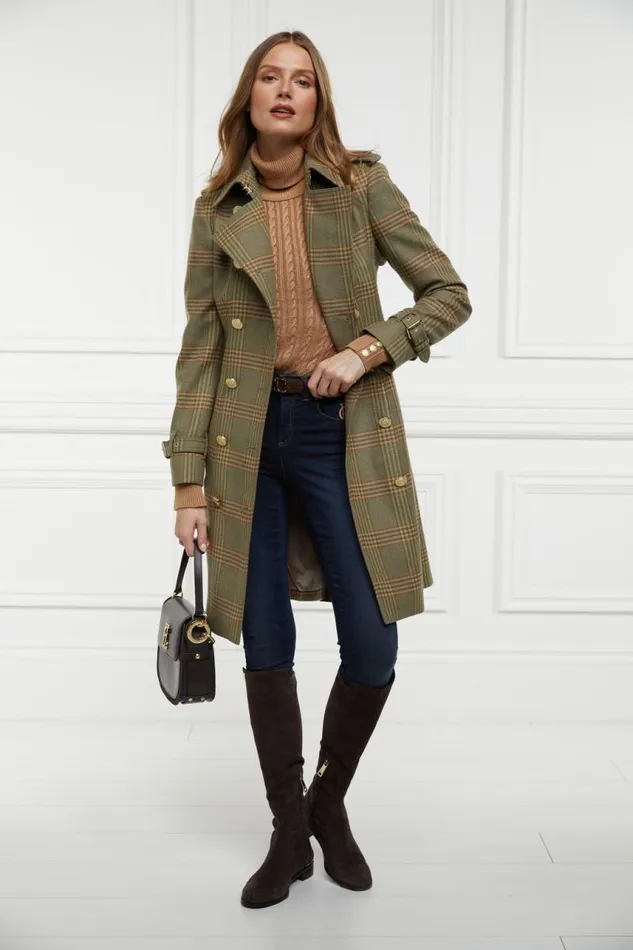Women In Stock Tailoring Holland Cooper Marlborough Trench Coat Leveret