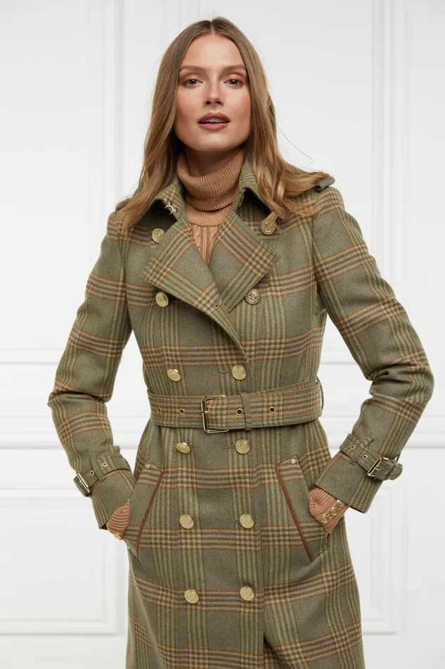 Women In Stock Tailoring Holland Cooper Marlborough Trench Coat Leveret