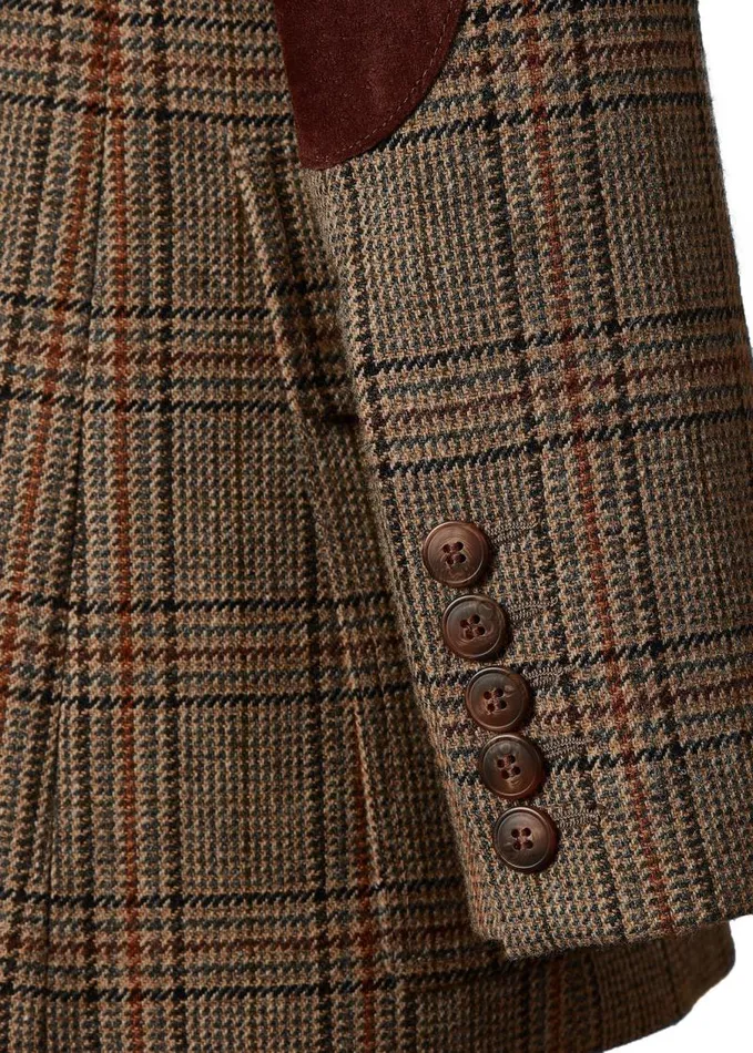 Women In Stock Tailoring Holland Cooper Single Breasted Field Blazer Bourbon Tweed