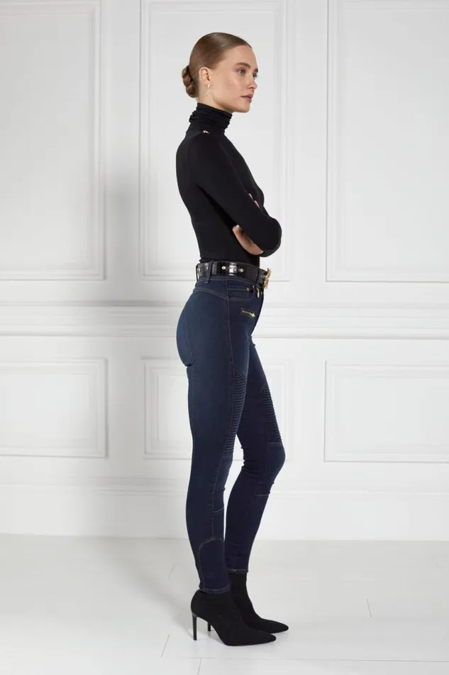 Women Jeans Holland Cooper Biker Jean Deep Indigo Women Jeans Holland Cooper Biker Jean Deep Indigo